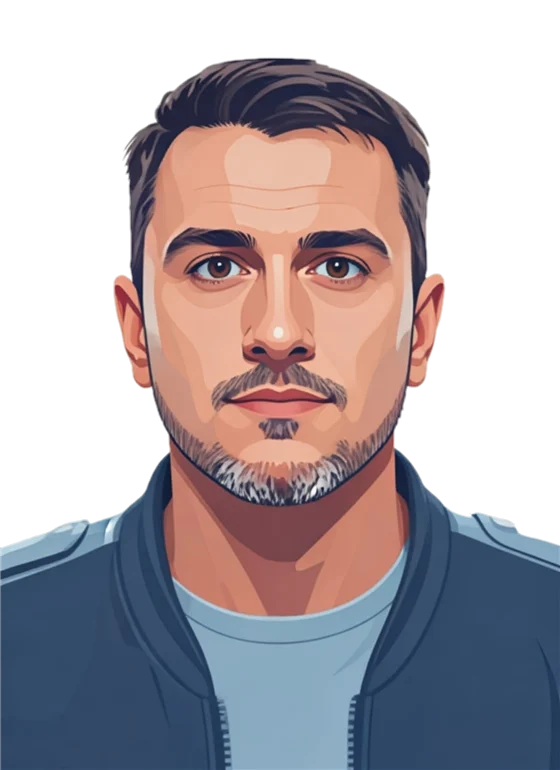 Alfredo, profesor de prácticas de autoescuela ON (ilustración)