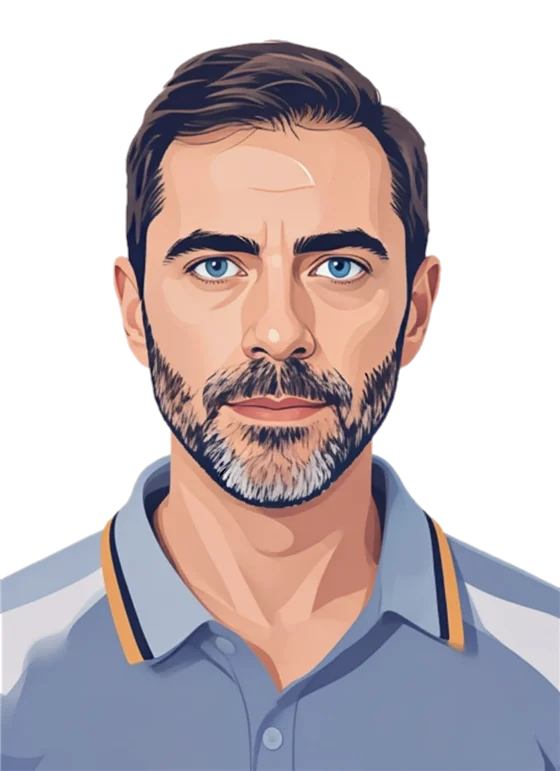 Kike, profesor de prácticas de autoescuela ON (ilustración)